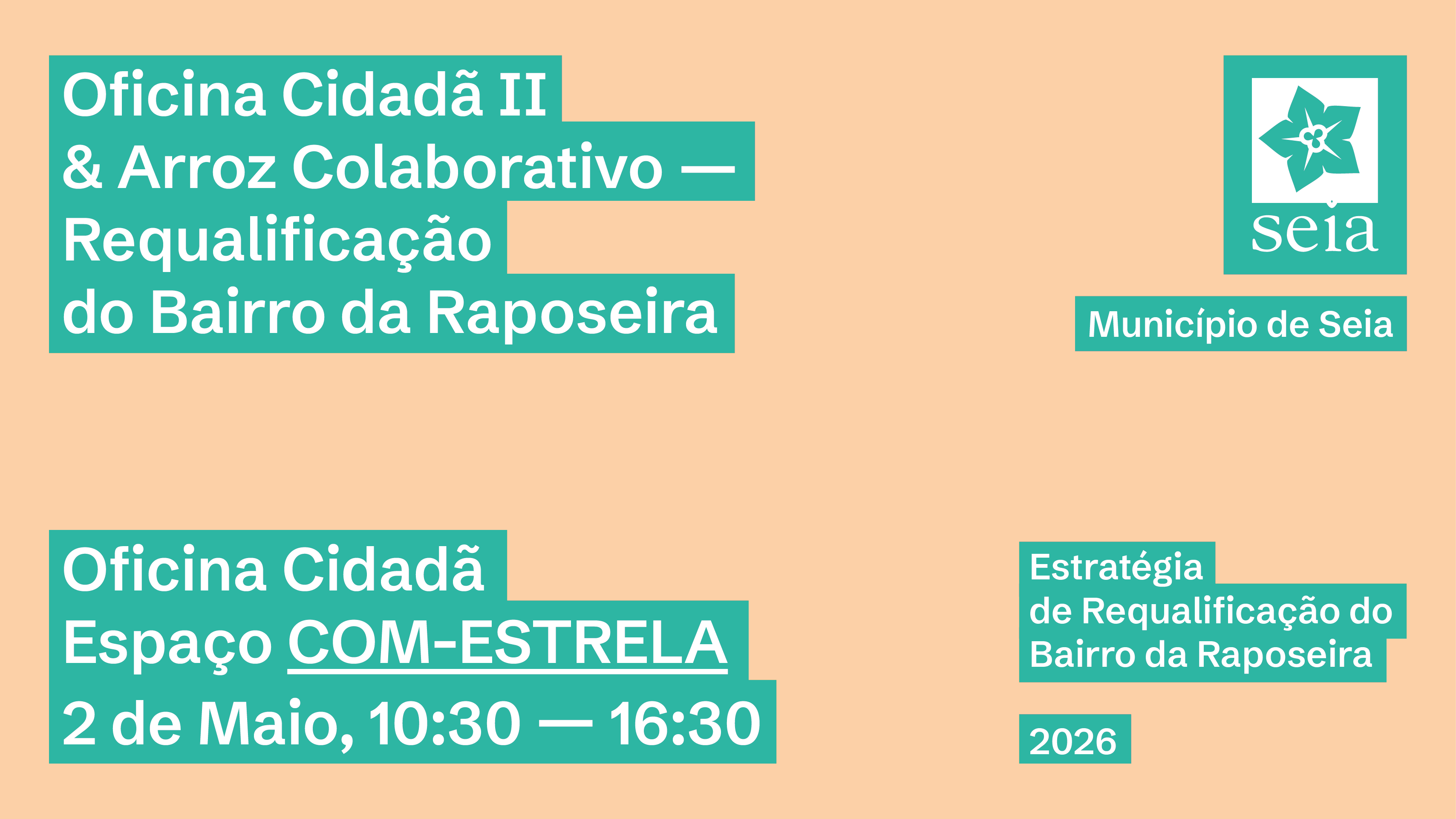 Oficina cidadã dá continuidade à Estratégia de Requalificação Urbana do Bairro da Raposeira