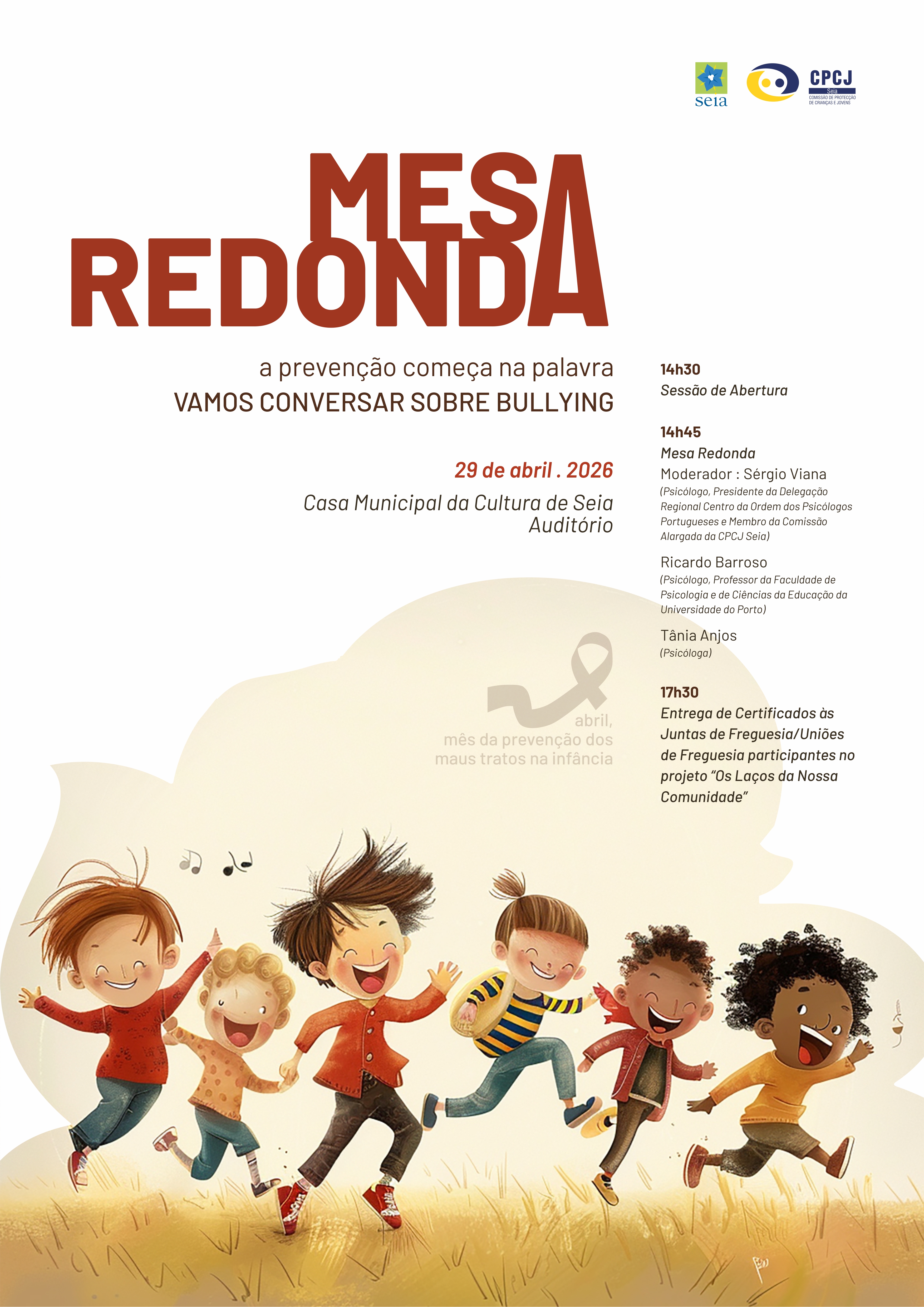 Mesa redonda sobre bullying no âmbito do Mês da Prevenção dos Maus-Tratos na Infância