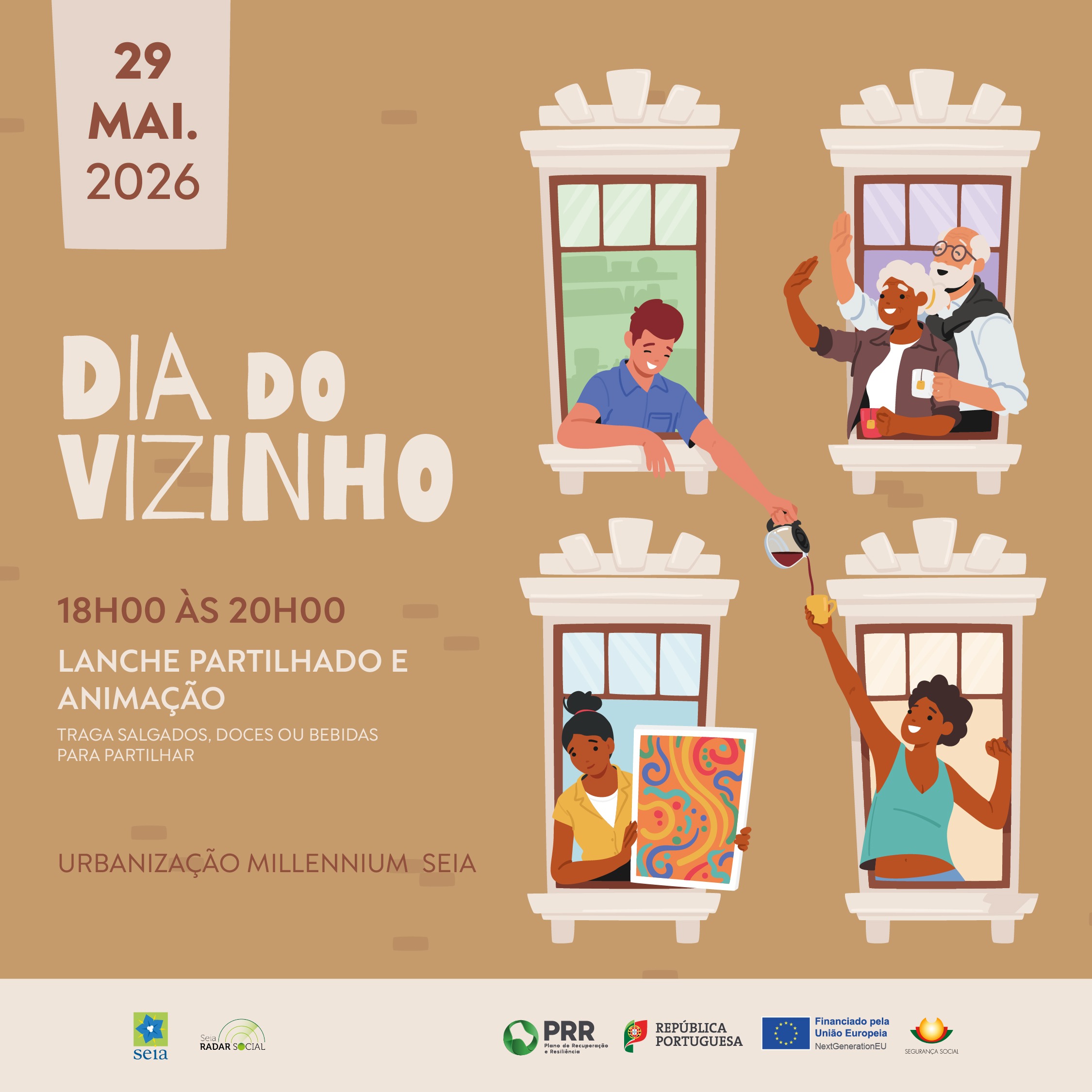 Radar Social comemora Dia do Vizinho na Urbanização Millennium