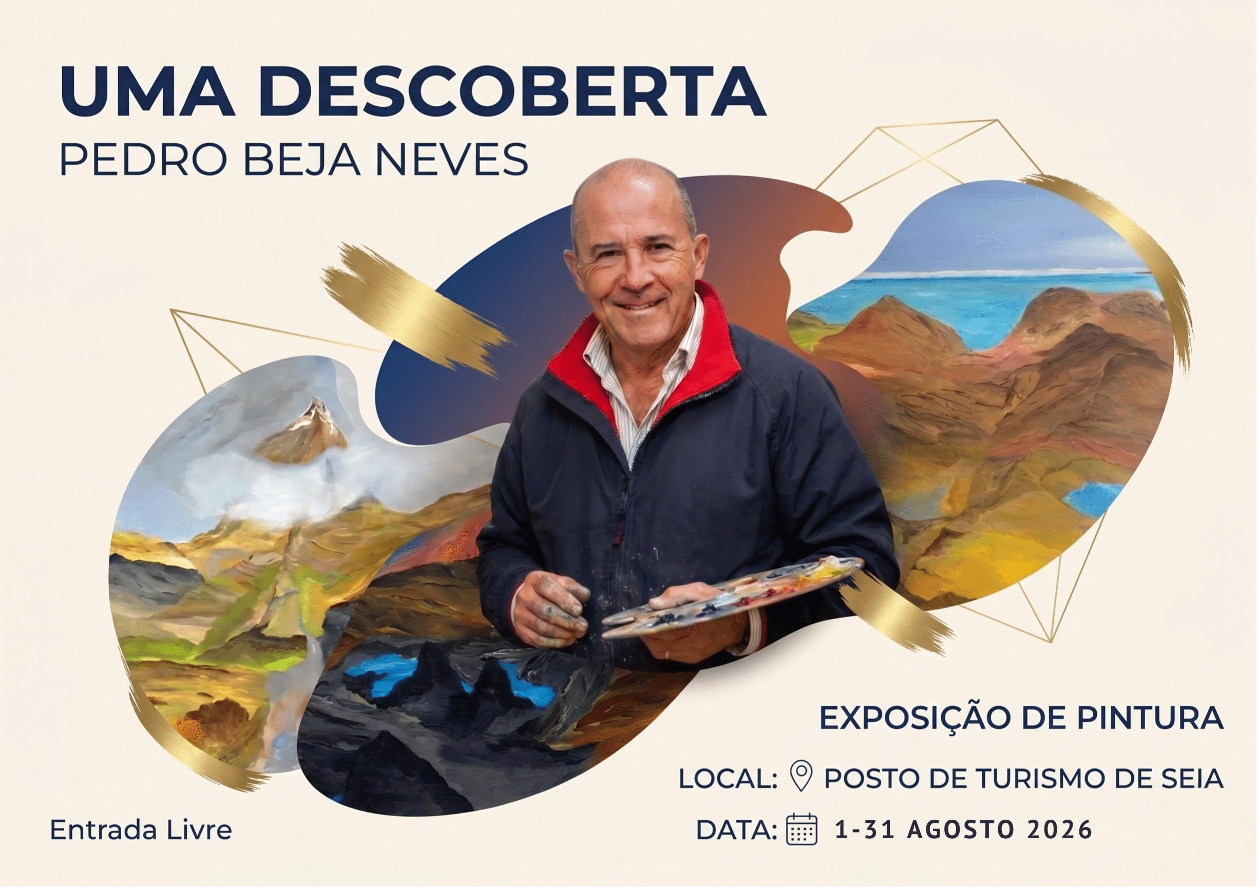 Exposição “Uma Descoberta” de Pedro Beja Neves no Posto de Turismo de Seia
